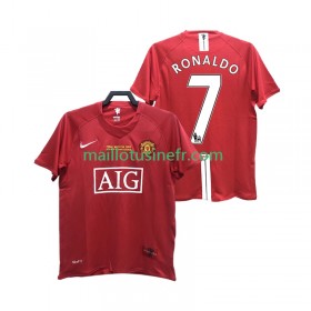 Maillot de Foot Manchester United RONALDO 7 2007 2008 Domicile Retro